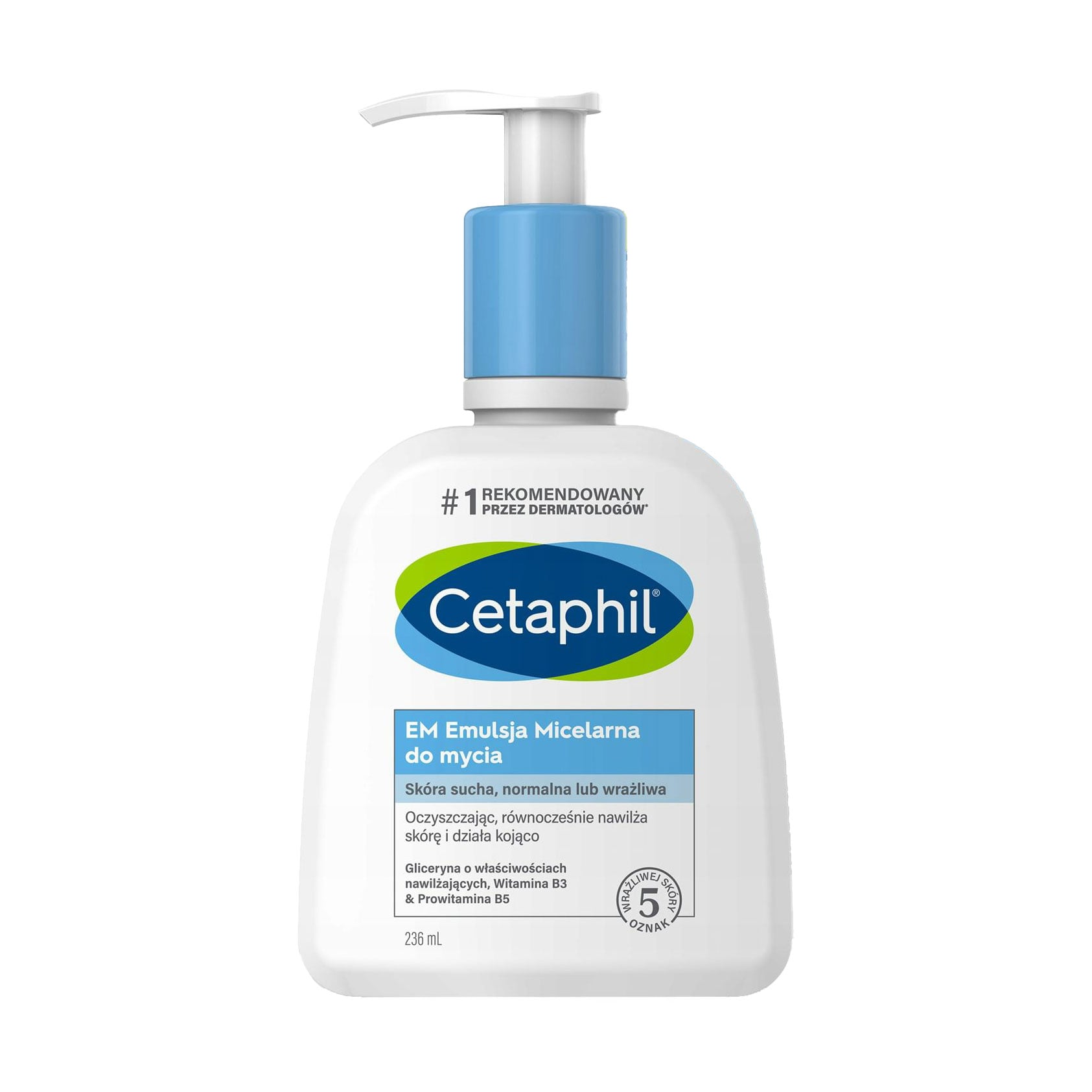 Очищувальна міцелярна емульсія для обличчя Cetaphil EM Micellar Emulsion, 236 мл